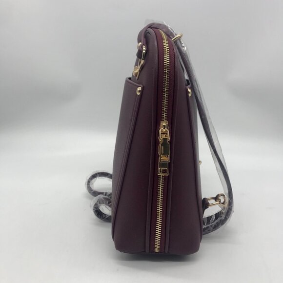 Miztique Burgundy Daisy Convertible Backpack Purse main image 8